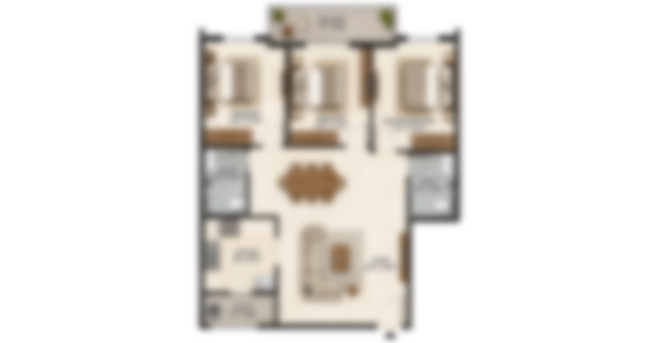 Hiranandani Thane 3 Bhk Layout Plan